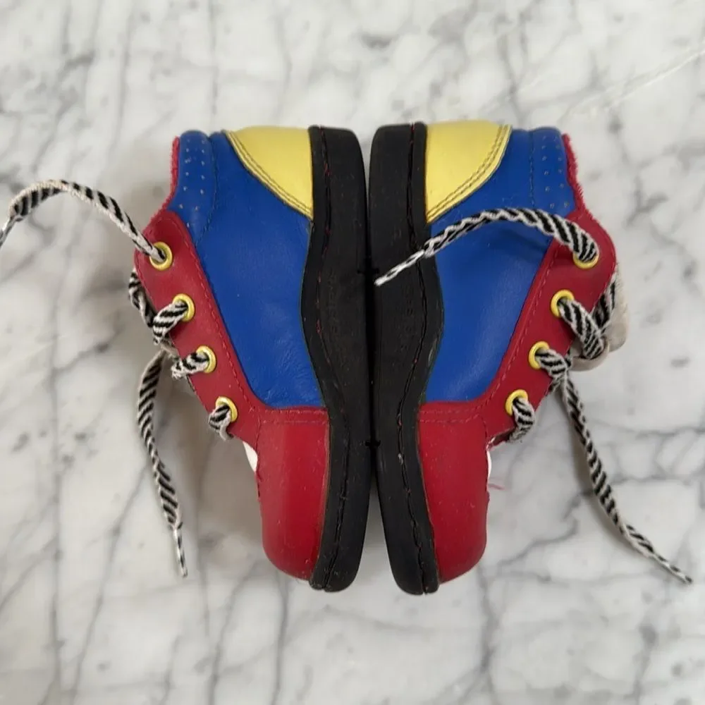 Vintage Leather ColorBlock Walking Shoes Sz 5